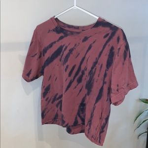 cropped tie dye t-shirt